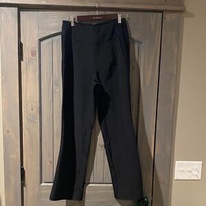 Avalanche Black Track Pants with Slight Flare